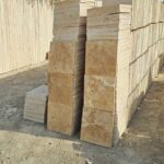 سنگفرش تراورتن عسلی